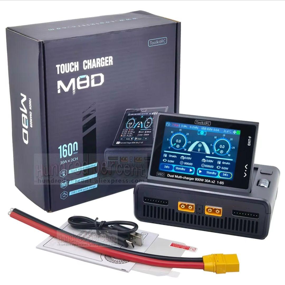 充電器　ToolkitRC M8Dデュアルチャンネル 急速充電器　　　バッテリー