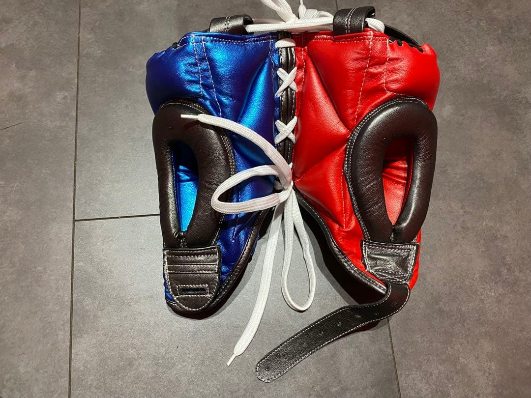 【あ】TITLE BOXEO　メタリックカラー　ツートン　ヘッドギア