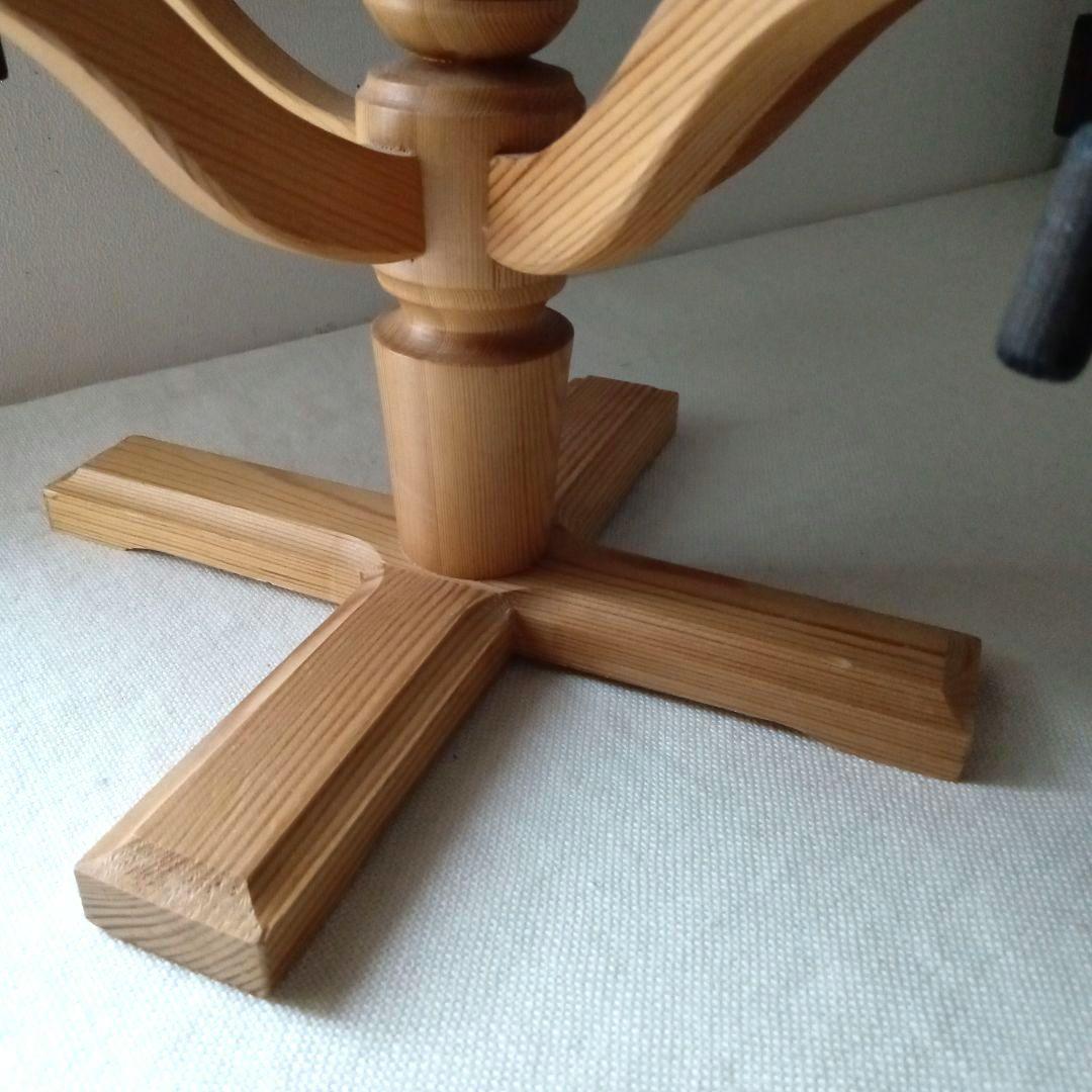木製キャンドルホルダー 木工芸 スウェーデン 北欧 ヴィンテージ
