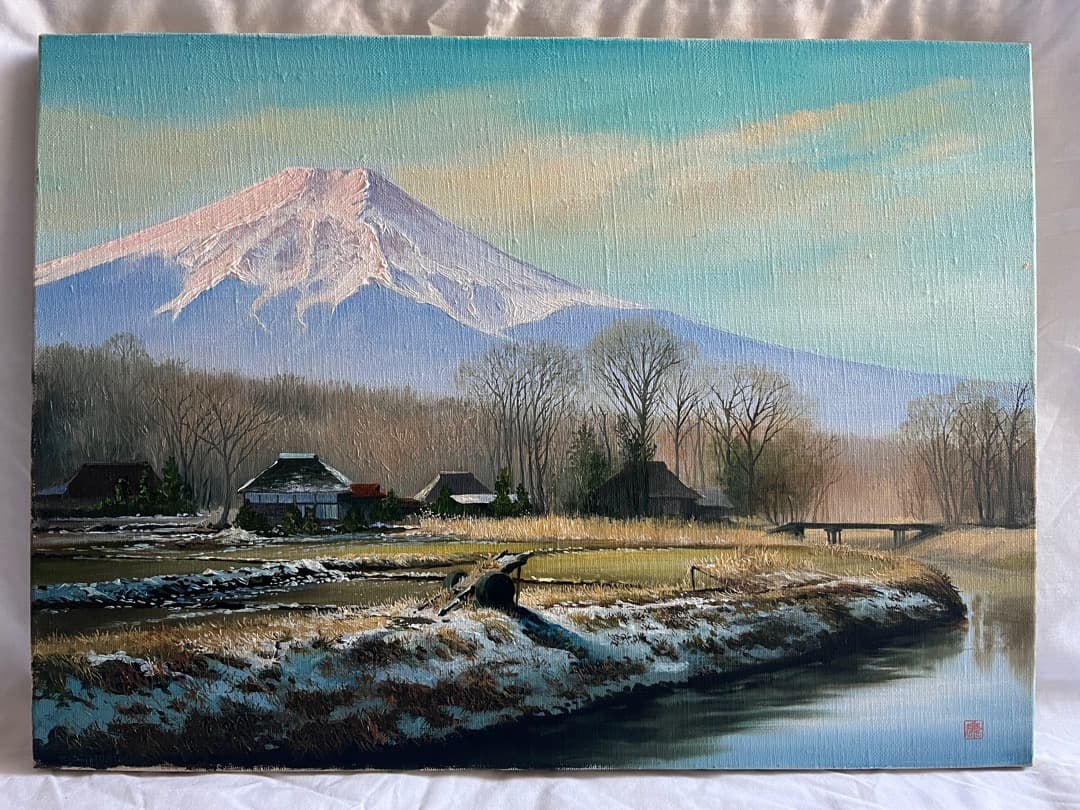 千葉康之 油絵 送料込