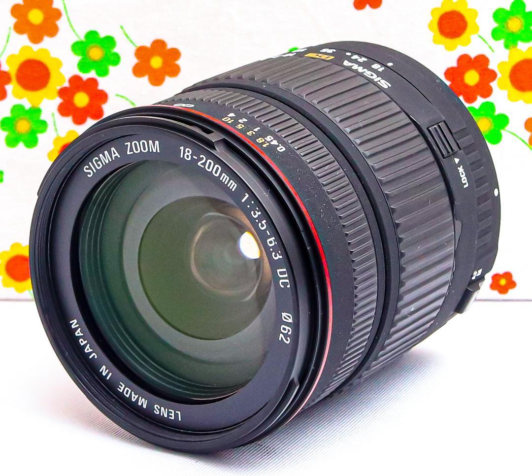美品 シグマ SIGMA 18-200mm☆Canon用☆大人気ズームレンズ！