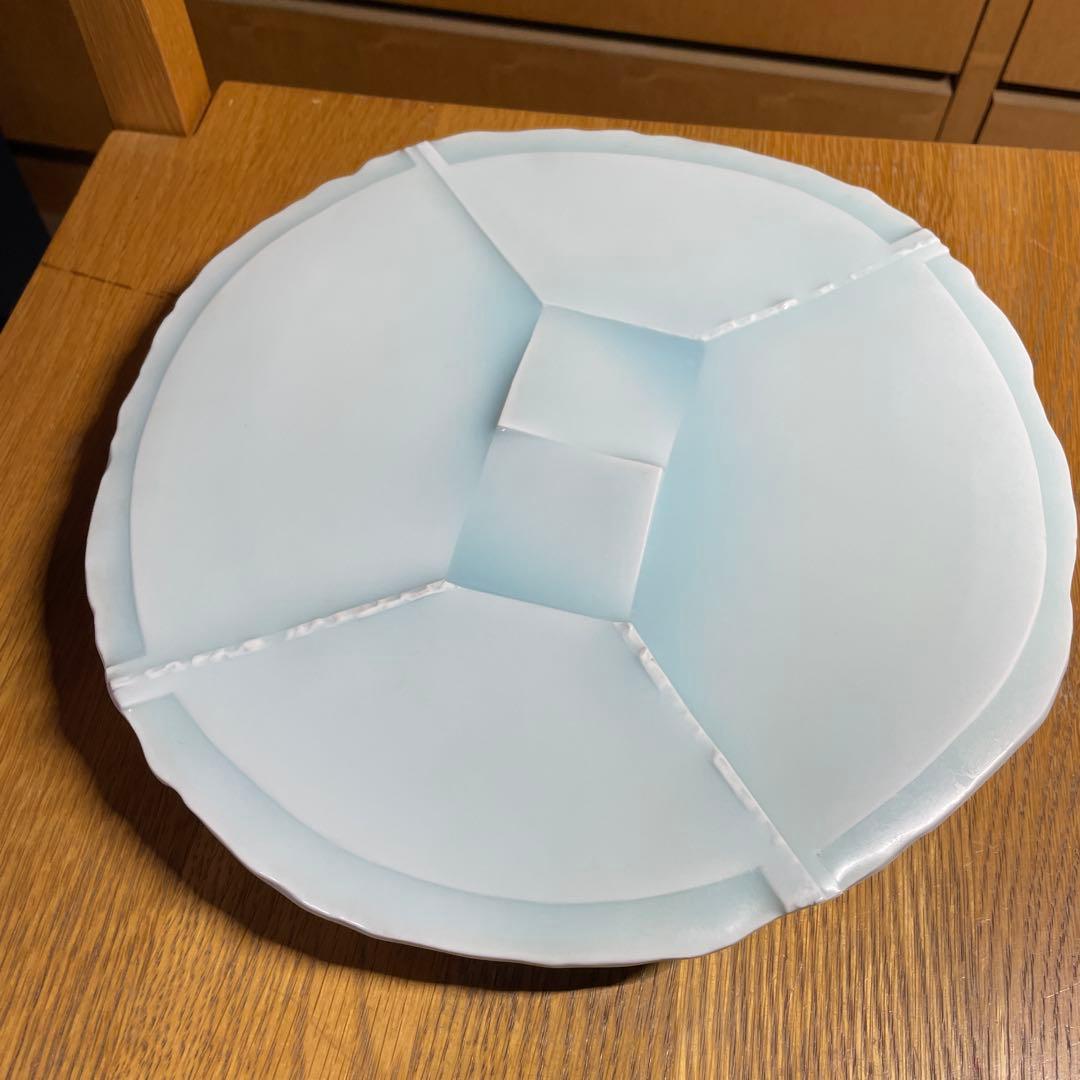 吉川正道　青白磁飾り皿