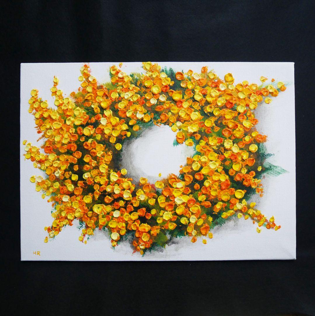 油絵 絵画 【ミモザリース】