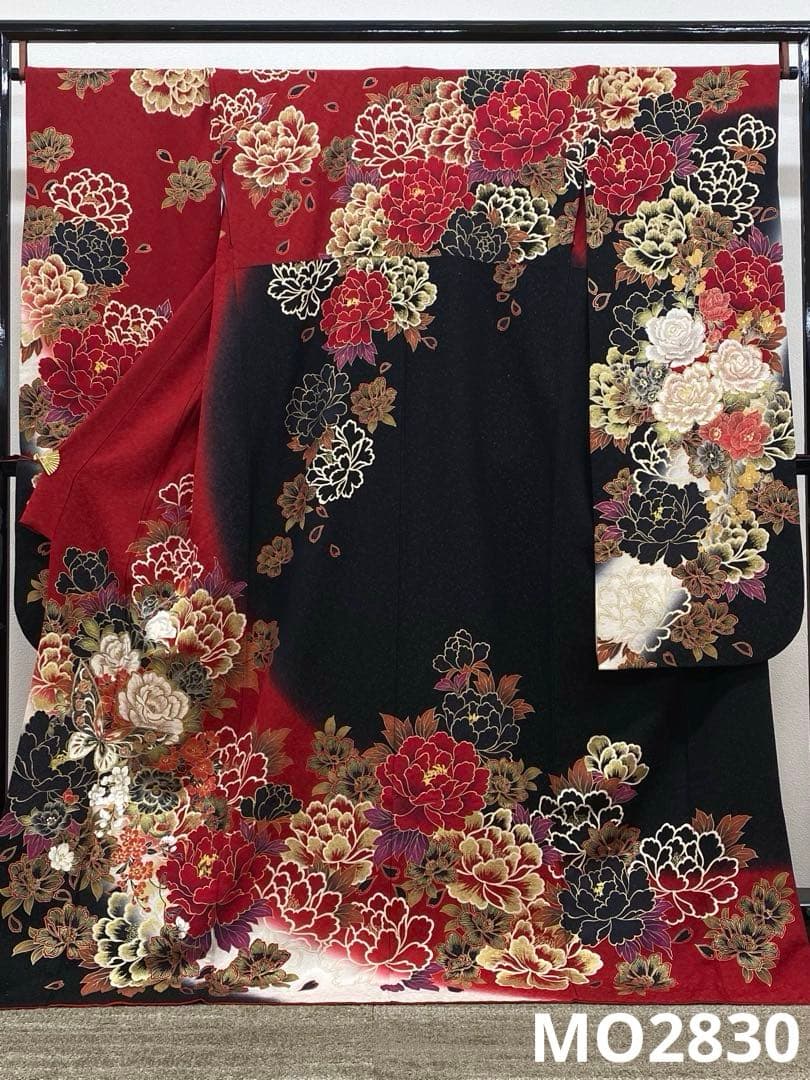 振袖 豪華 銀通し 金彩 グリッター箔 紋意匠 身丈170cm 撥水加工済