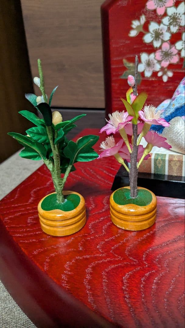 江戸木目込人形お雛様5人飾り