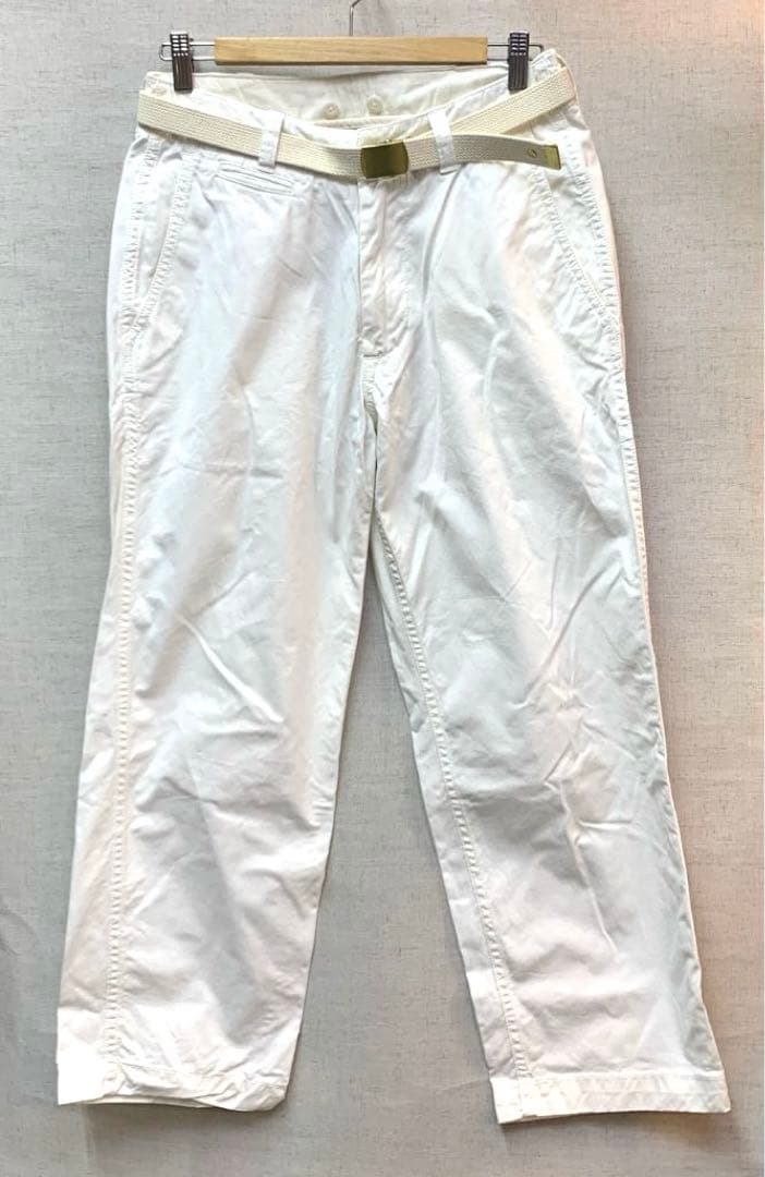 MASTER & Co. ベルト付きワイドコットンチノパンツ