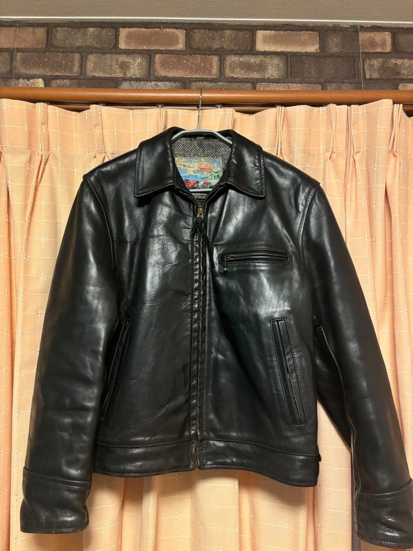 エアロレザー　ハイウェイマン　ブラック　38