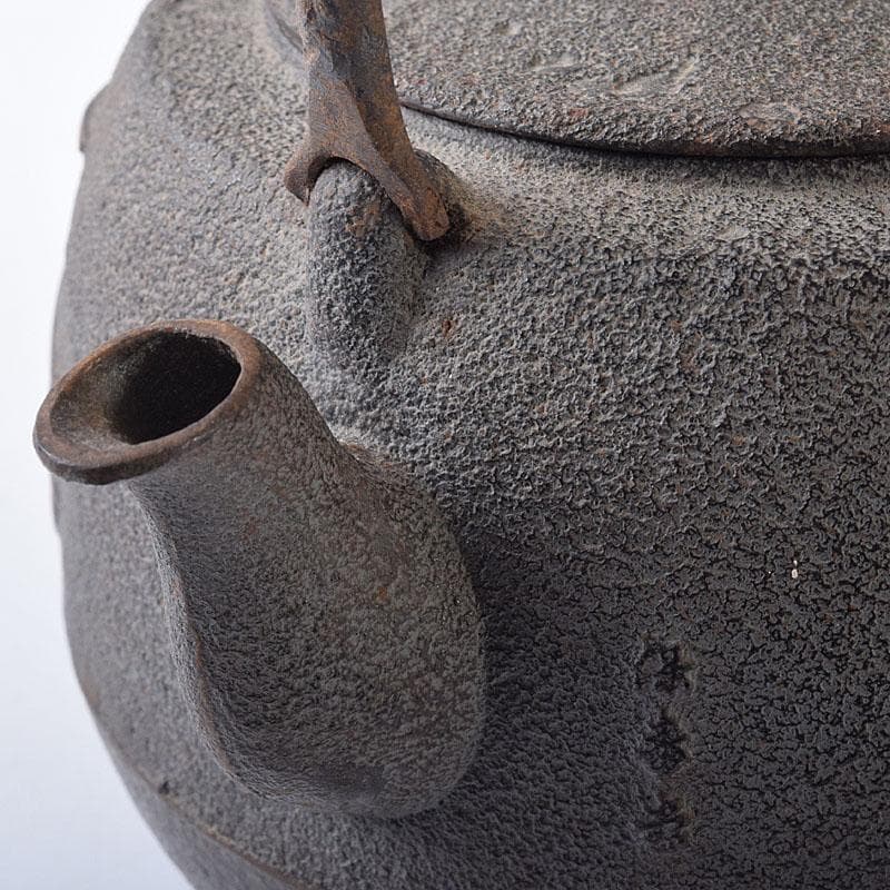 煎茶道具　山形鋳物　保寿堂　光風号　鉄瓶　M　R8724