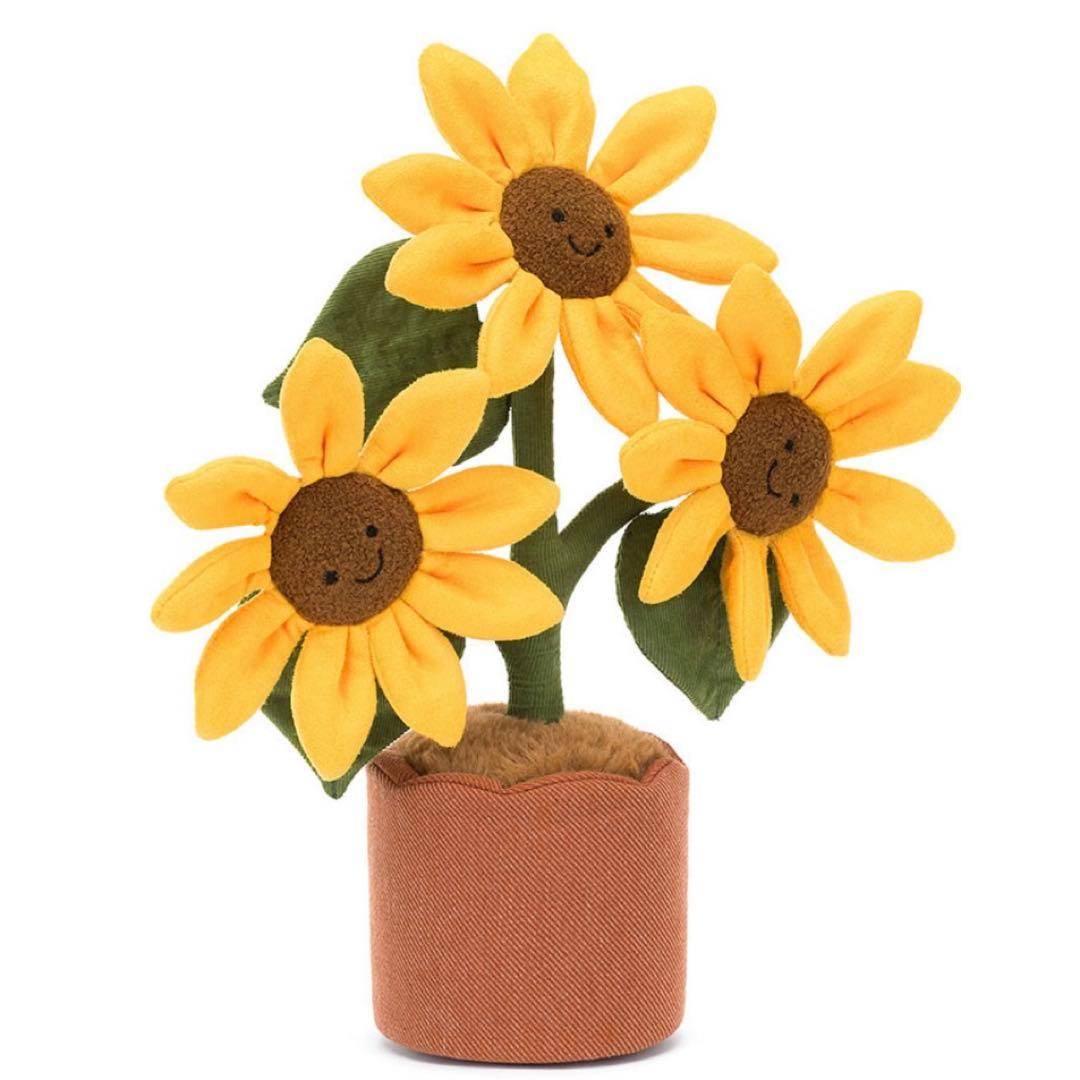 新品　ジェリーキャット　ヒマワリ　ひまわり　向日葵　植物　ぬいぐるみ　花