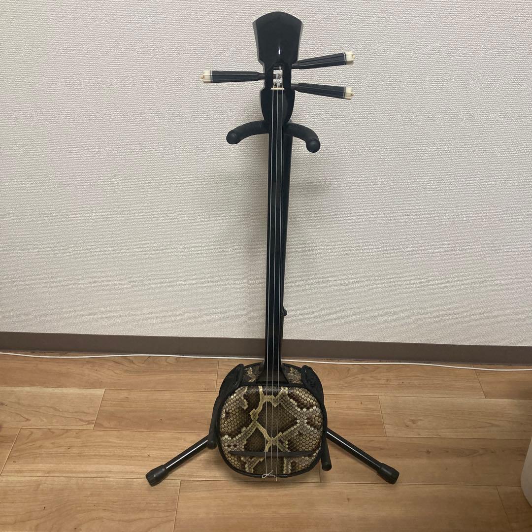 本革　沖縄三線 本体 知念大工