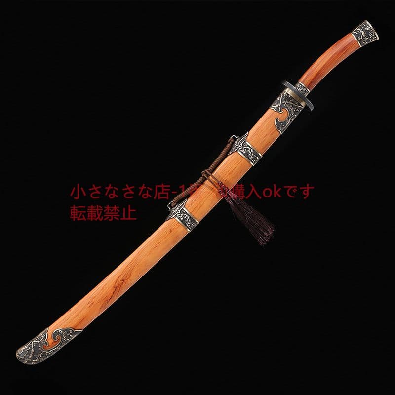 梅清刀酸枝木紋鋼  古兵器 武具 刀装具 日本刀 模造刀 居合刀