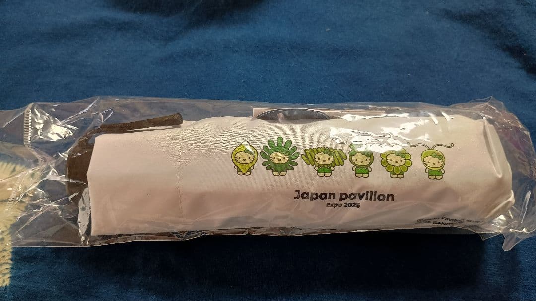 藻キティ　晴雨兼用折りたたみ傘　万博日本館