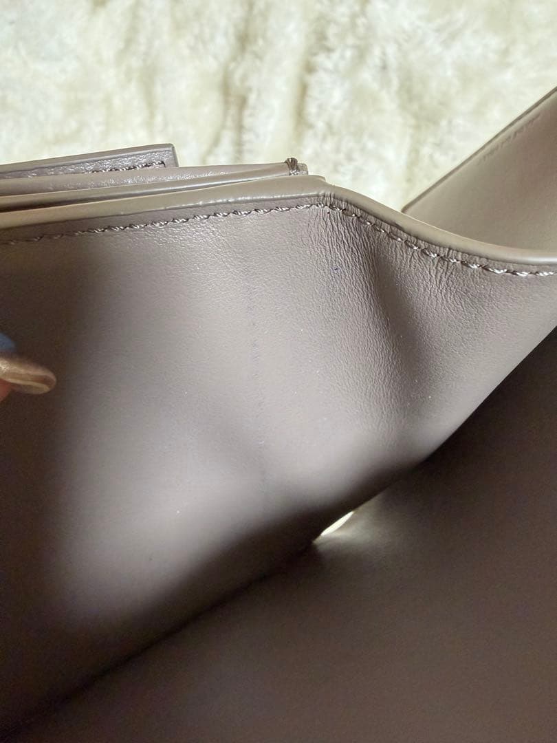美品 CELINE グレー 二つ折り財布 保存袋付き