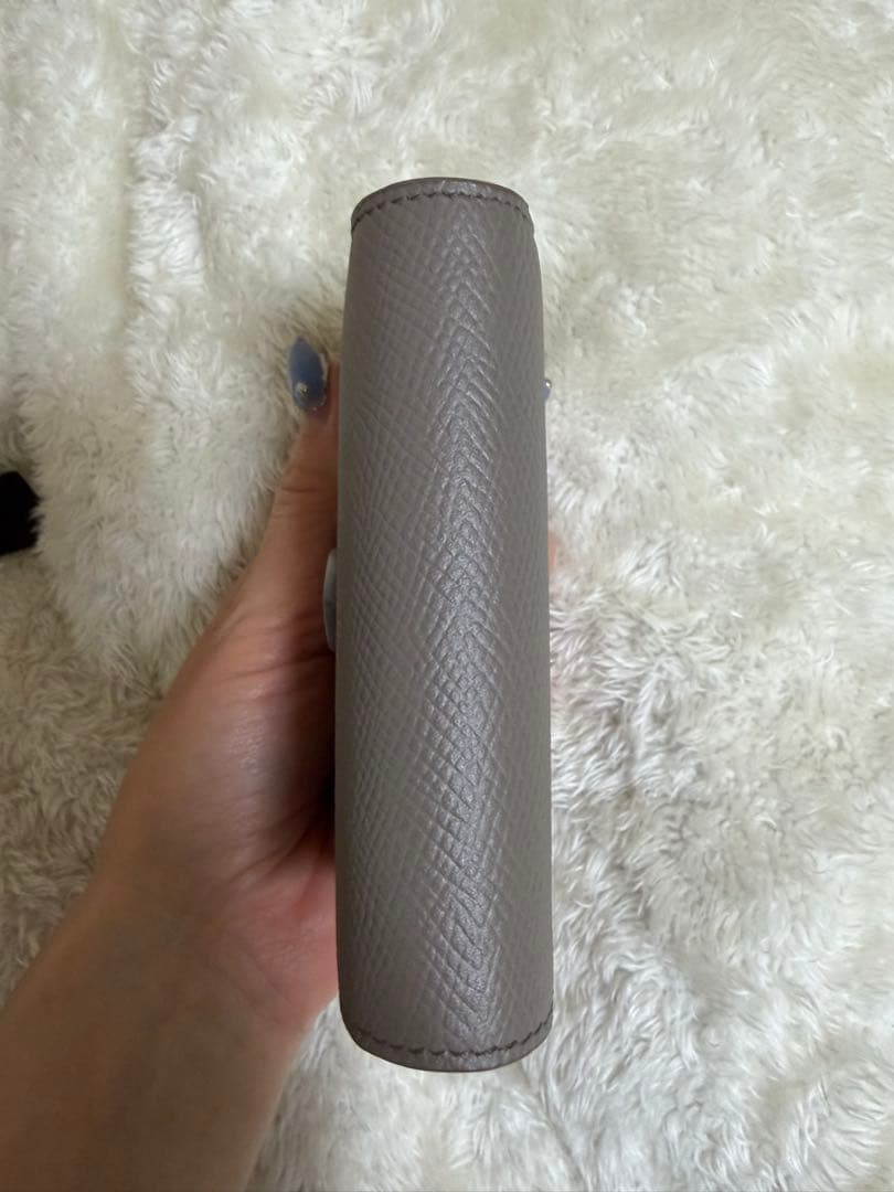 美品 CELINE グレー 二つ折り財布 保存袋付き