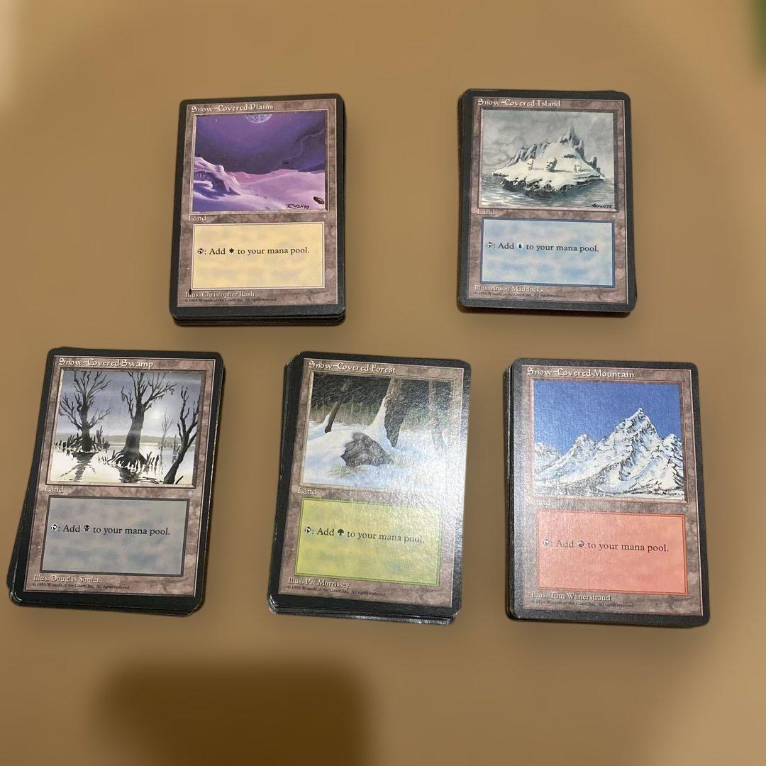 MTG アイスエイジ 冠雪土地 119枚