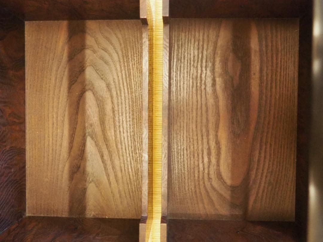 4代駒沢利斎造『桑手付煙草盆一対』（共箱）千家十職