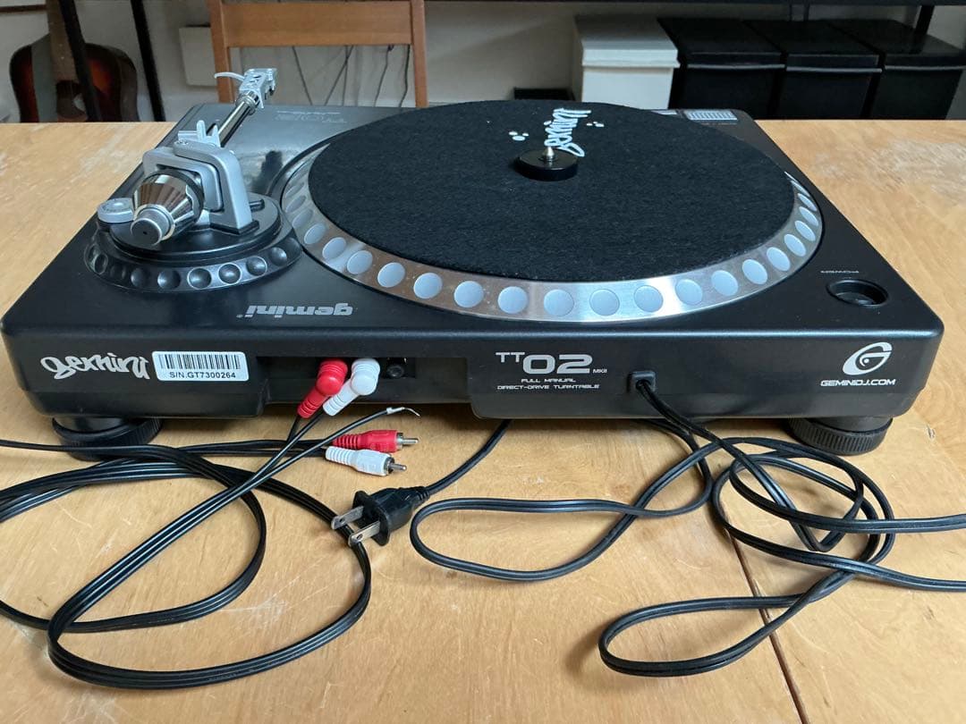 Gemini TT-02 ターンテーブル ブラック