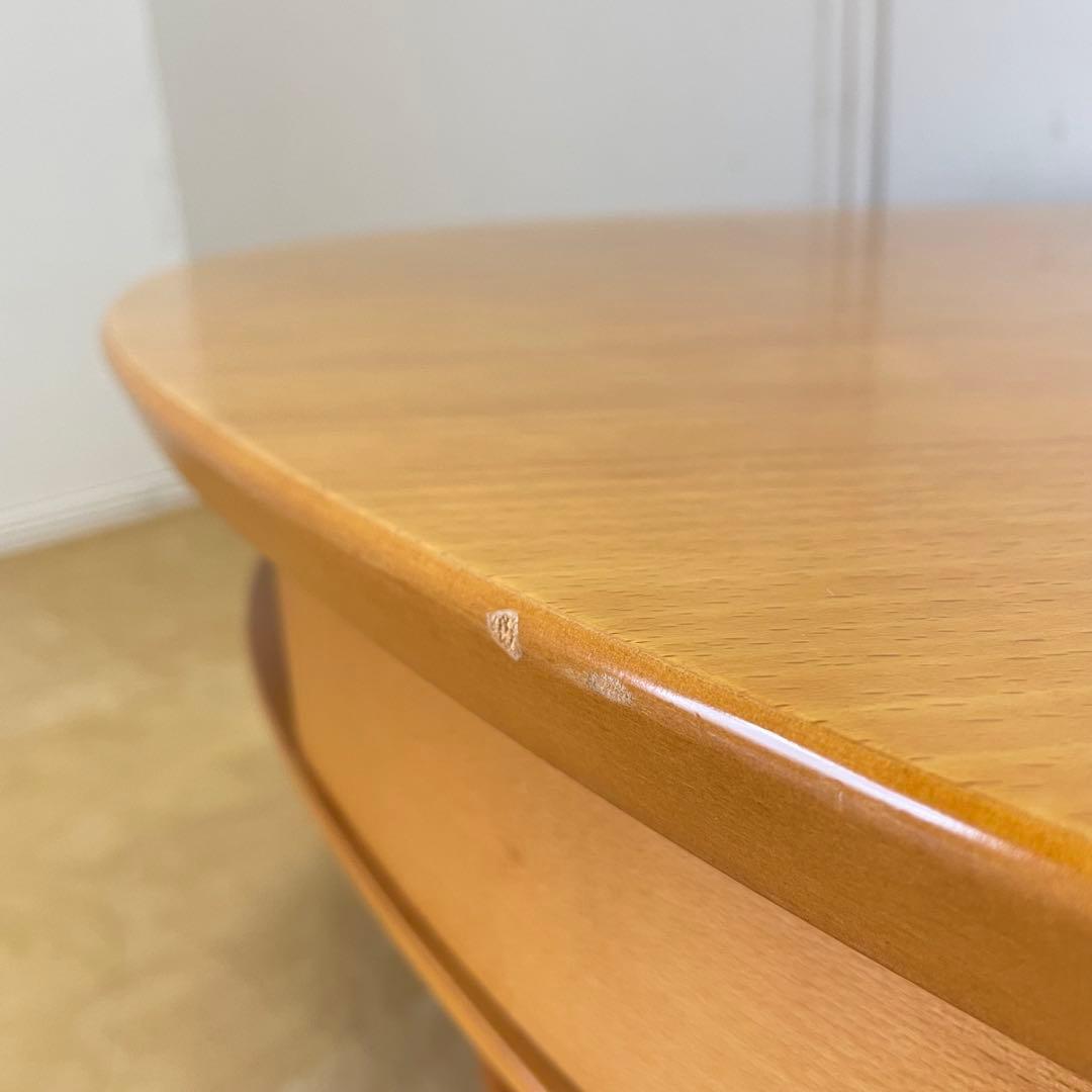 蛇腹 引き出し 楕円テーブル オーバルテーブル ローテーブル 北欧スタイル