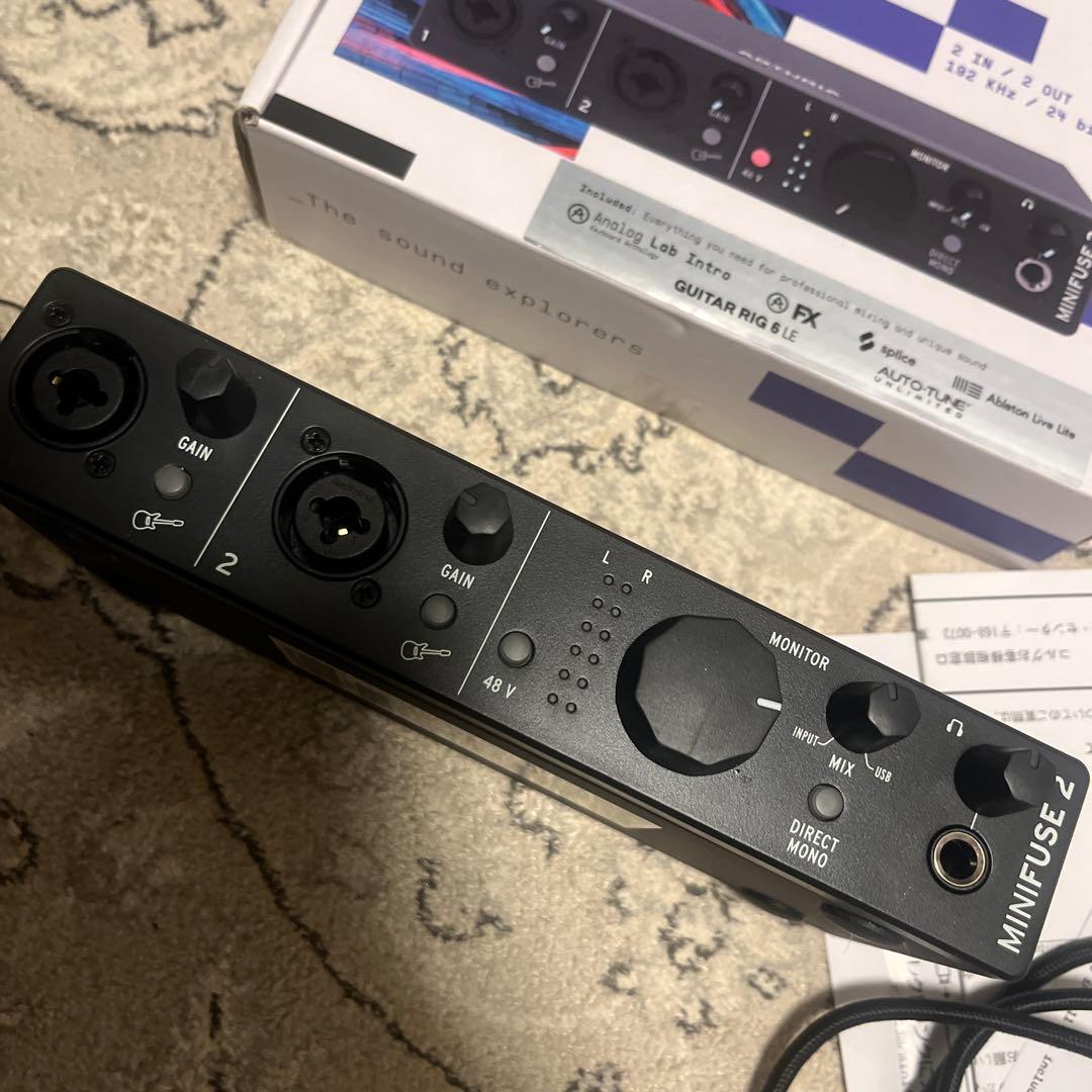 ARTURIA MiniFuse 2 オーディオインターフェイス　黒