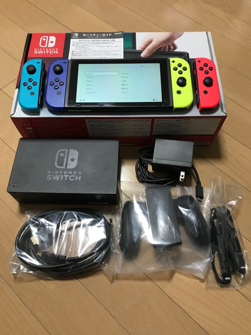 Nintendo Switch 本体 ネオン赤青