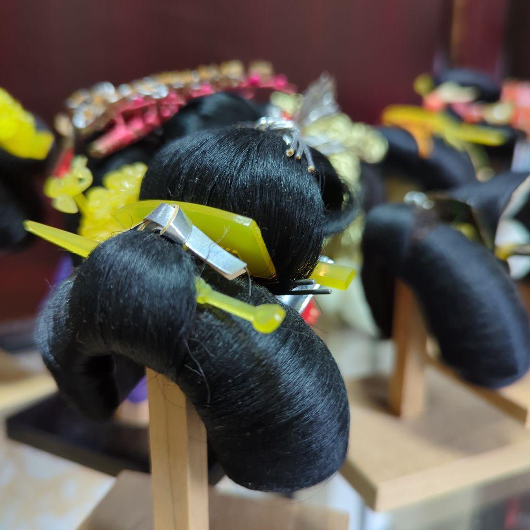平成に集めたミニの日本髪15品