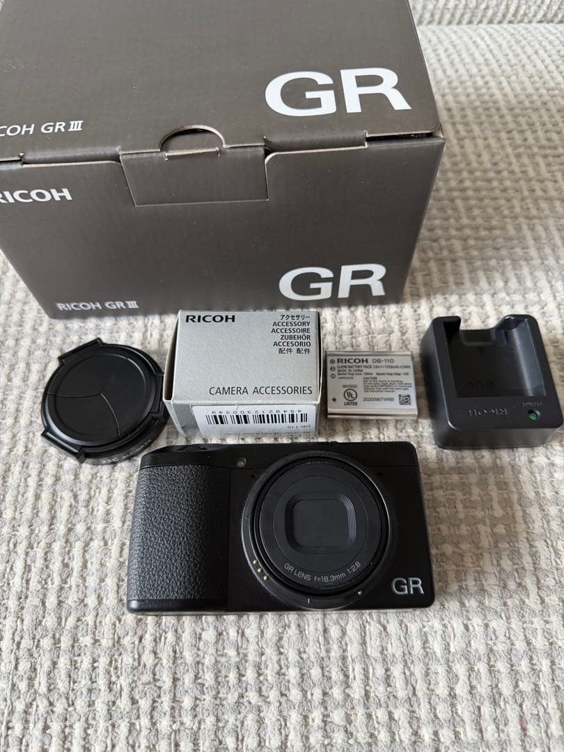 [美品] RICOH GR III 予備バッテリー＆充電器