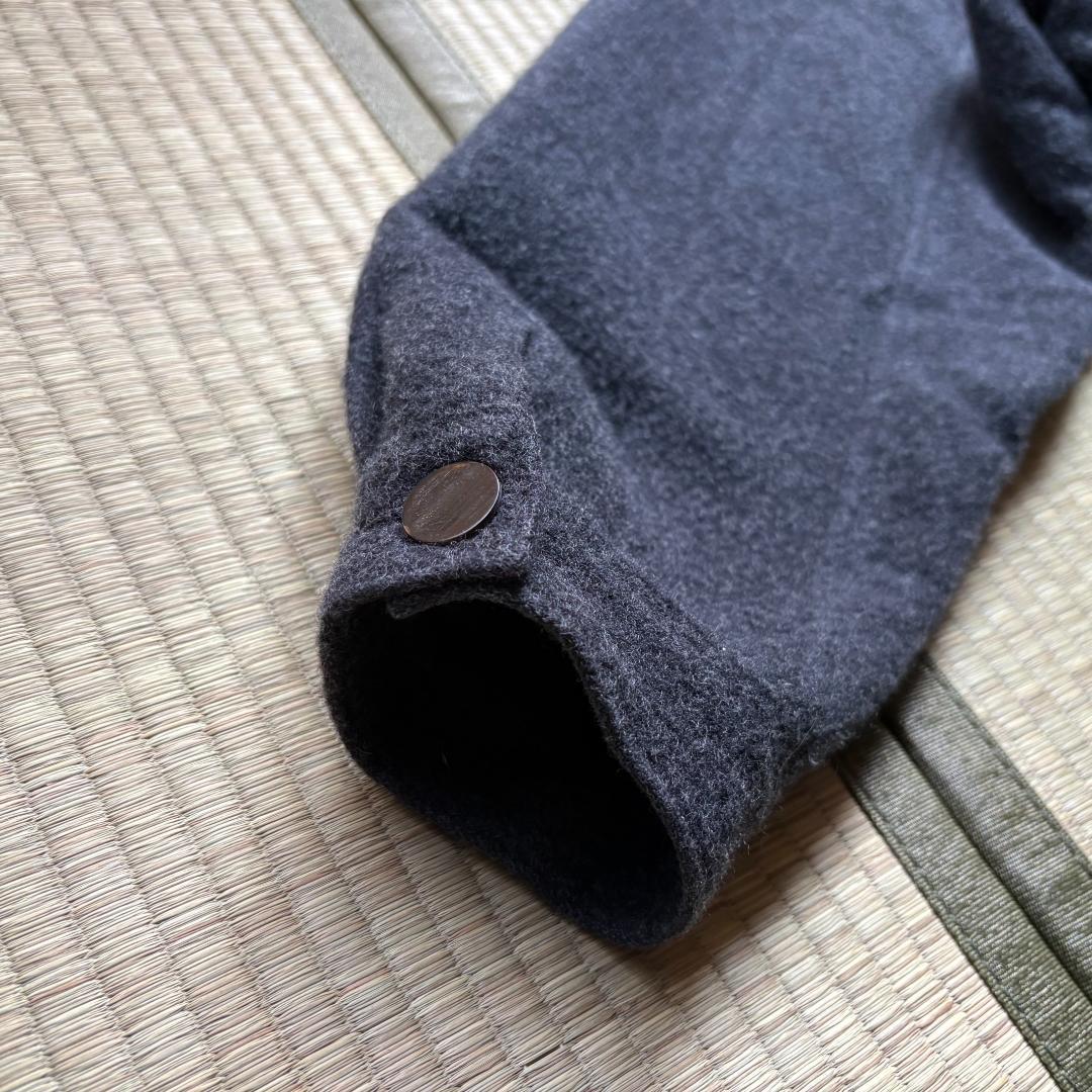 MITTAN ウールシルクキャメルシャツ 濃灰 サイズ3