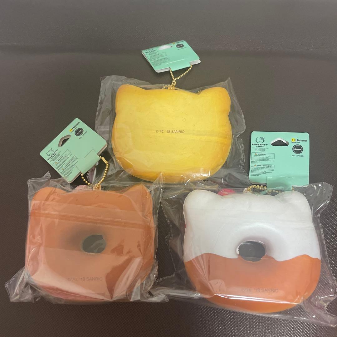 激レア　ハローキティドーナツ型スクイーズセット