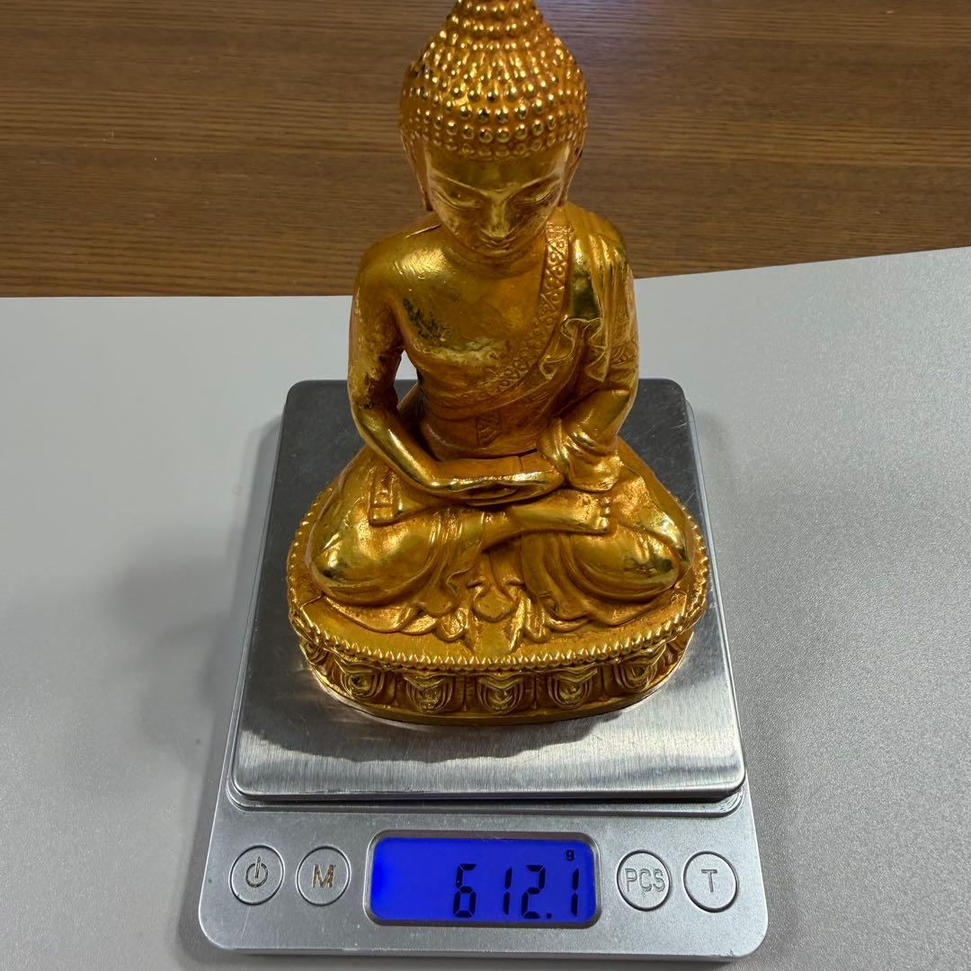 鎏金釈迦牟尼坐像　旧蔵