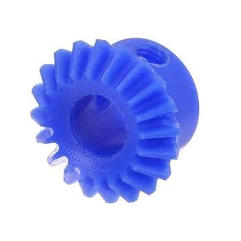 テーパベベルギヤ 1.0モジュラス 20歯 8 mm内穴 1:1 プラスチック