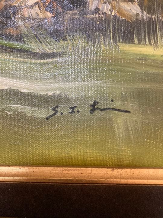 油絵　風景画