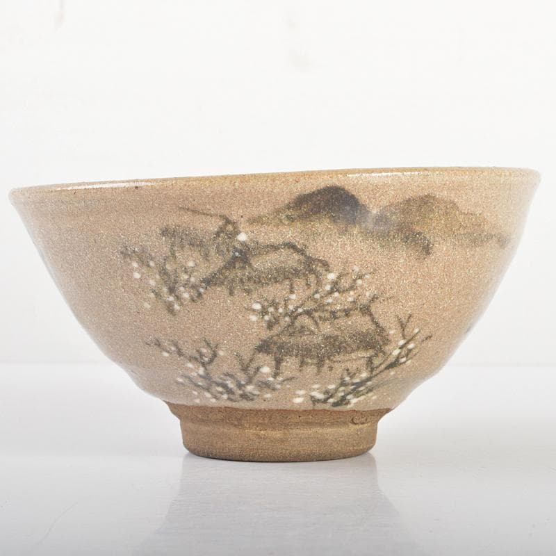 茶道具　青木木米　和歌山水文　茶碗　華中亭道八極め箱　M　R6734