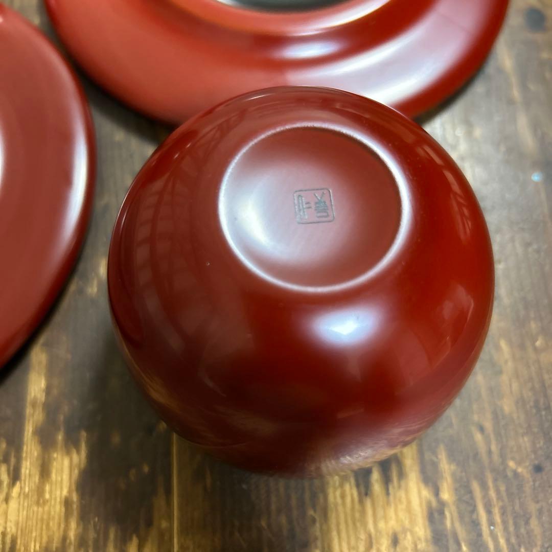 輪島塗　輪島屋　善仁　コーヒーカップ　曙塗　2客