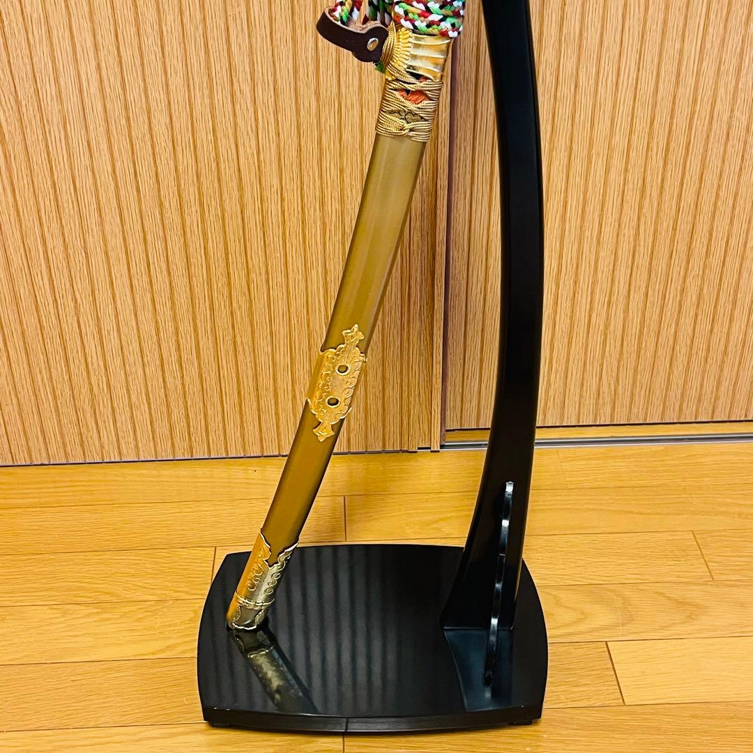 【希少】高級模造刀 太刀 陣太刀 刀袋・刀掛台付き