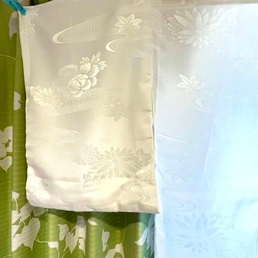 薄紫色の花柄京友禅訪問着・花柄刺繍帯・帯揚げ・帯締め・長じゅばんフルセット