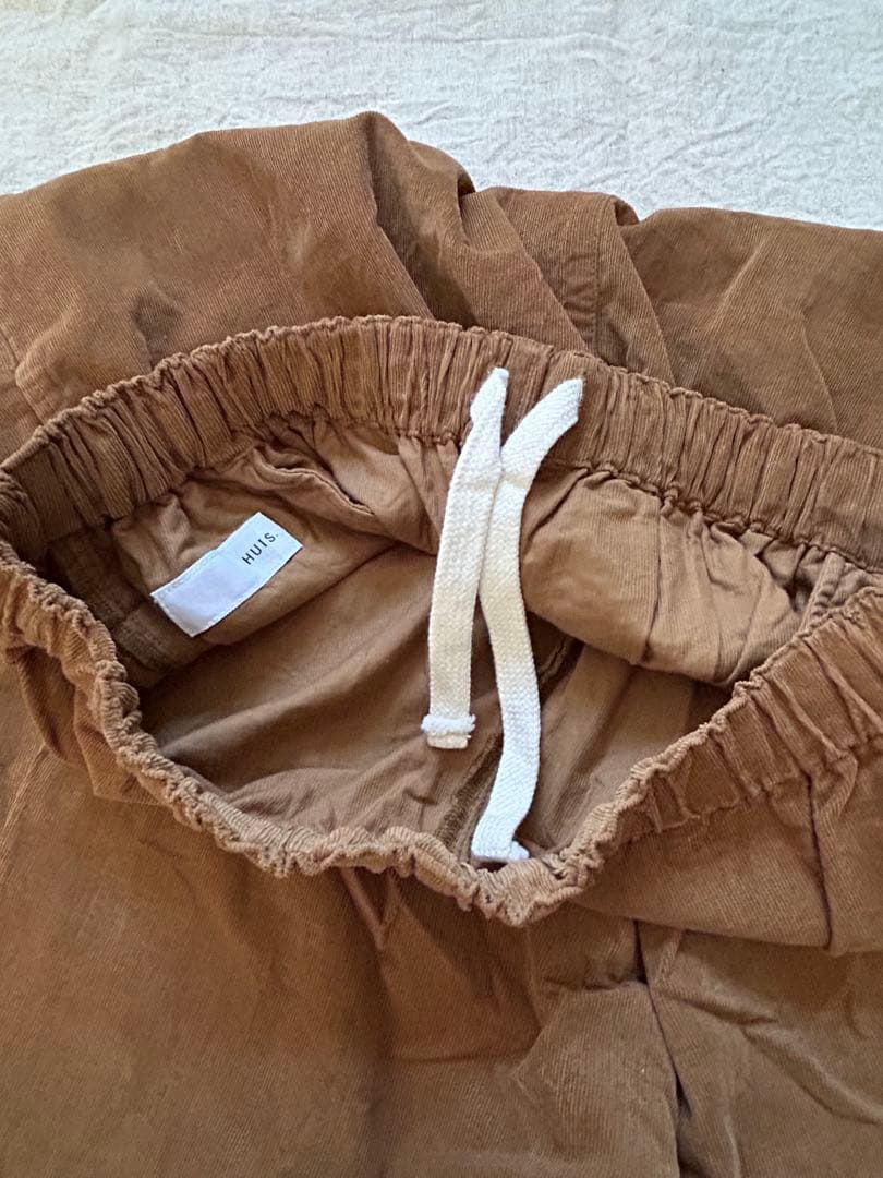 お値引き☆huis 遠州織物　みじんコールサルエルバルーンパンツ　コーデュロイ