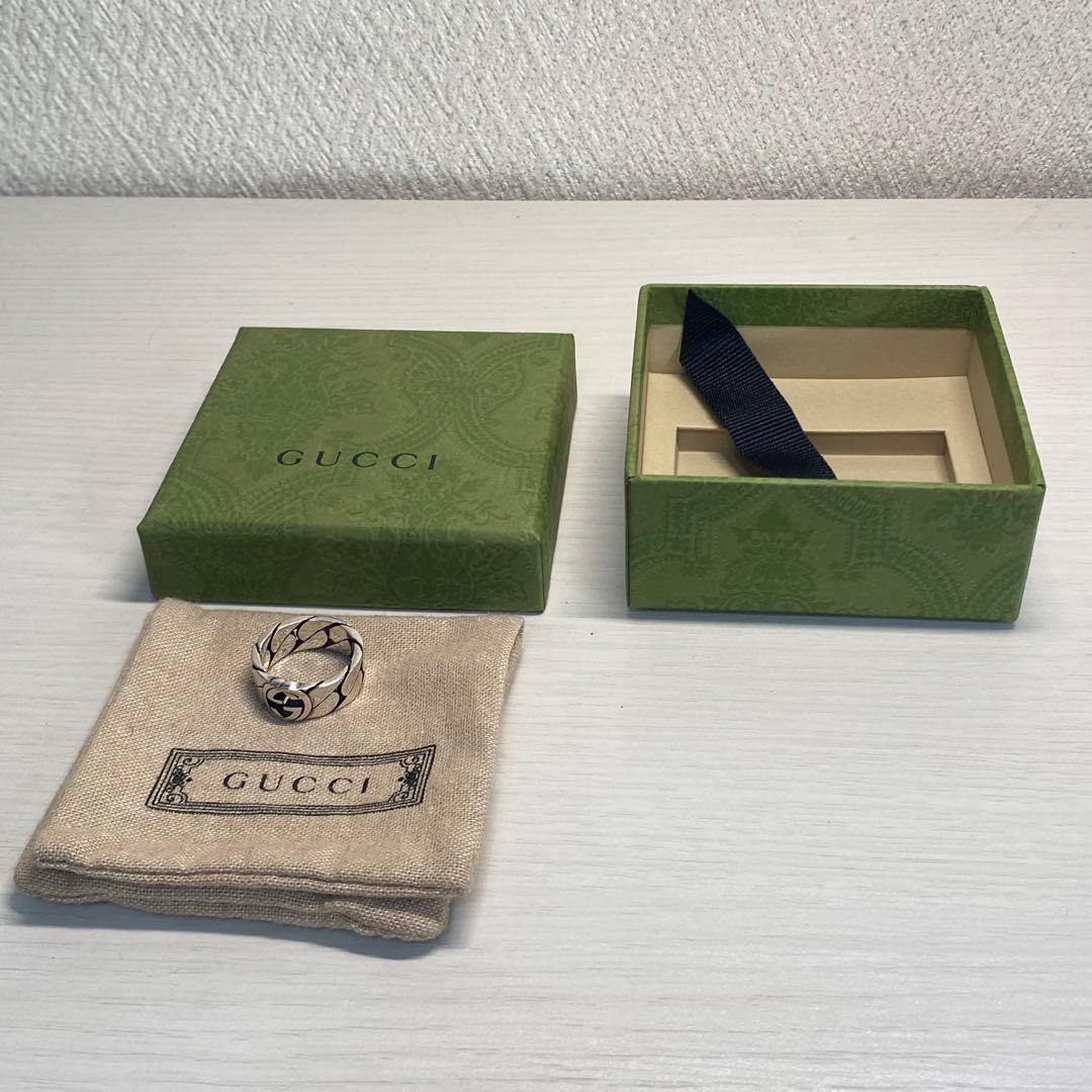 【正規品⭕️】新品 グッチ リング インターロッキングG 16号 指輪 大人気✨