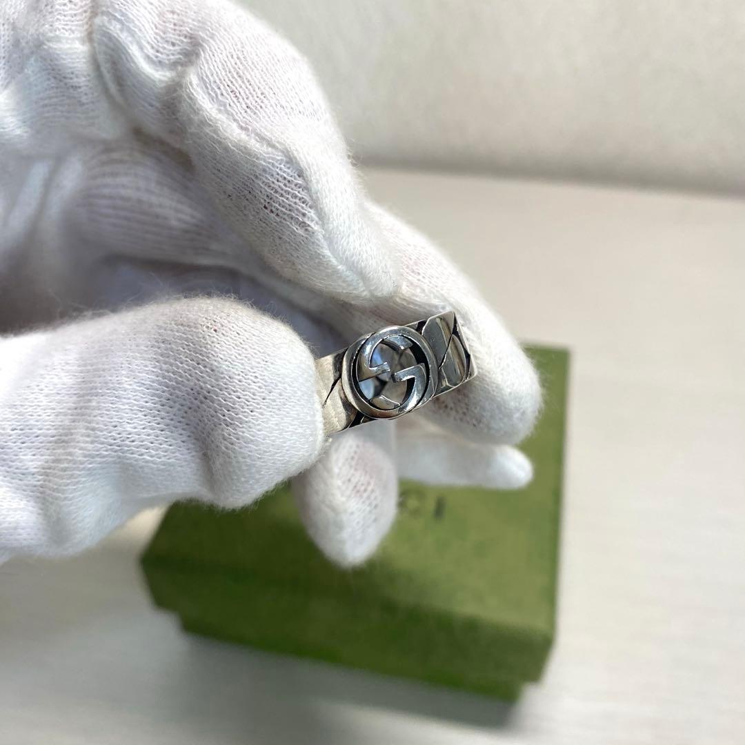 【正規品⭕️】新品 グッチ リング インターロッキングG 16号 指輪 大人気✨