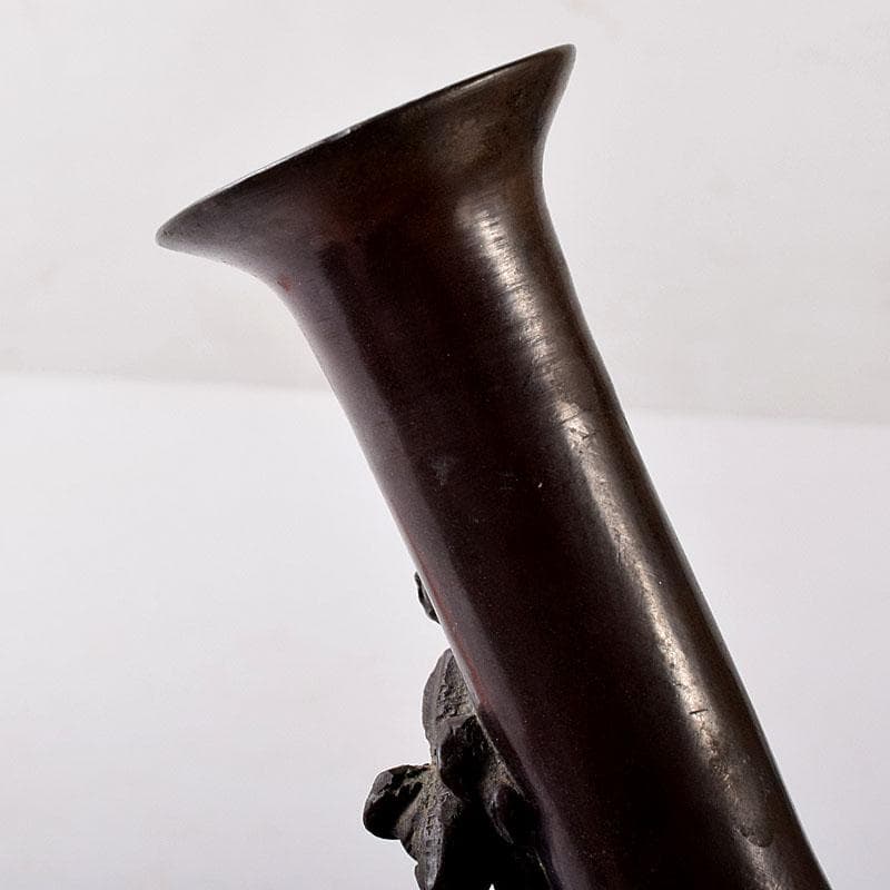 古銅　龍文　長頸瓶　C　7542