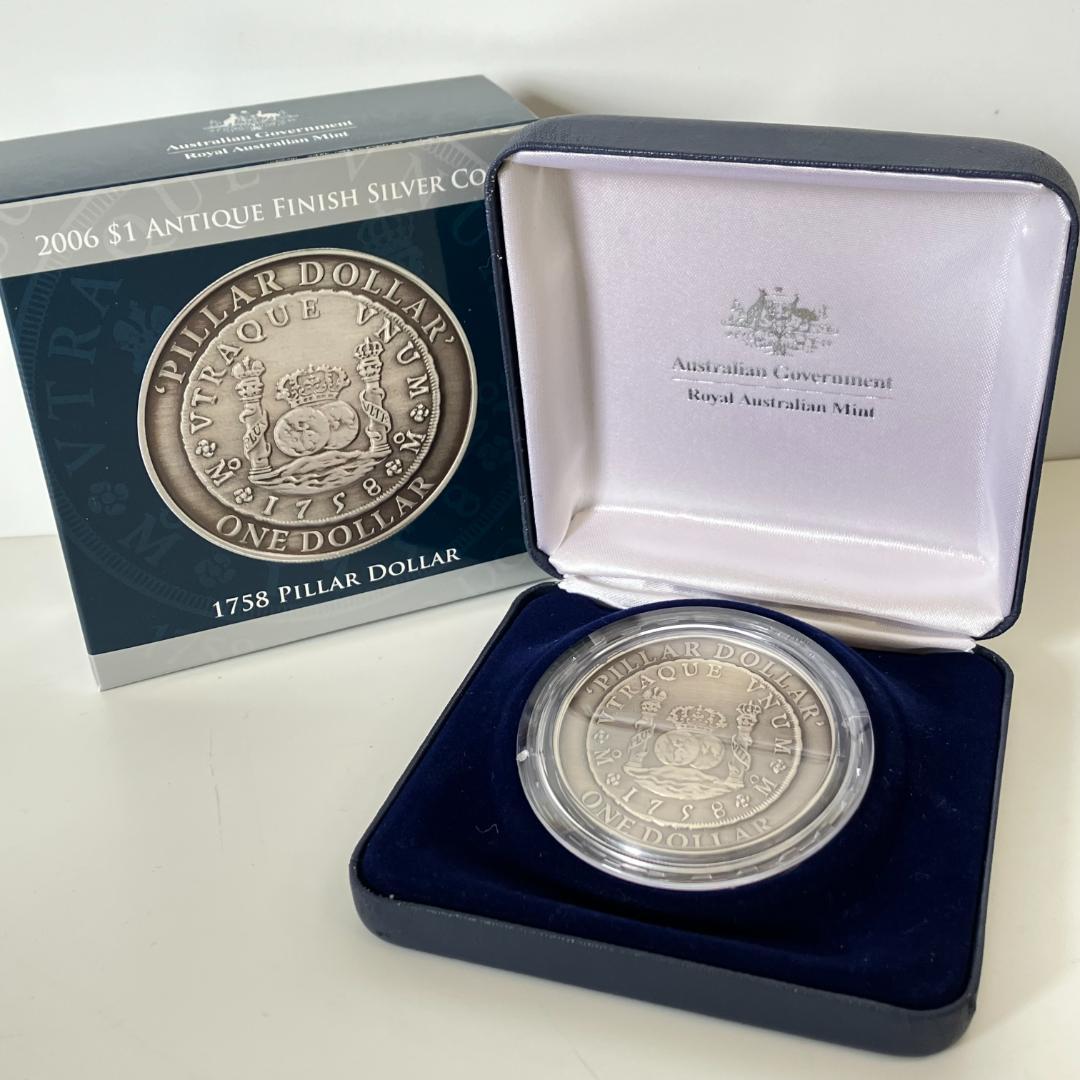 王立オーストラリア造幣局発行　ピラーダラー　アンティーク仕上げ 2006年