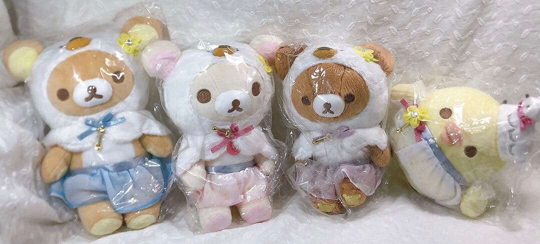 匿名　新品　未使用　タグ付き　リラックマ　スワンと金色の花 ぬいぐるみ