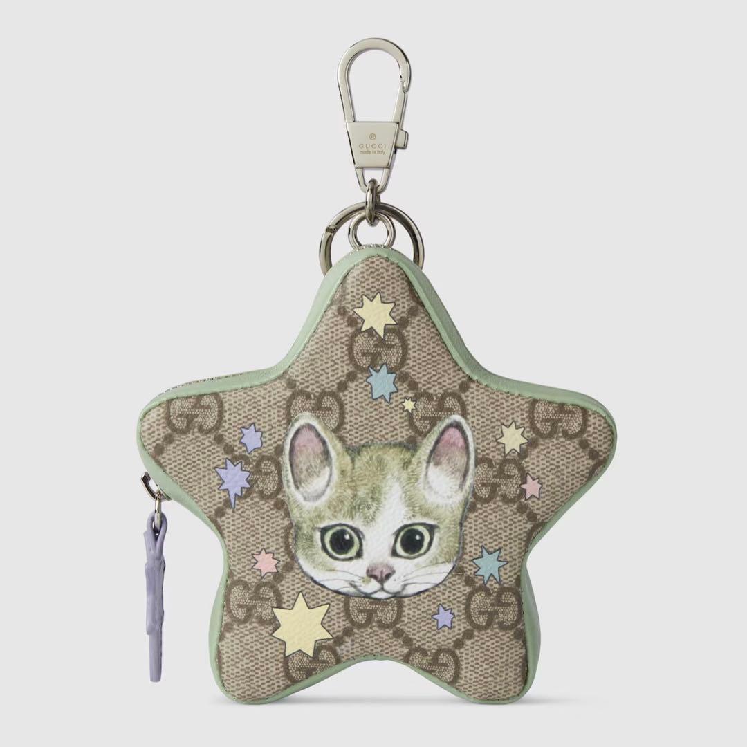 GUCCI グッチ ヒグチユウコ ボリス 星型 キー チャーム ポーチ 猫 ネコ