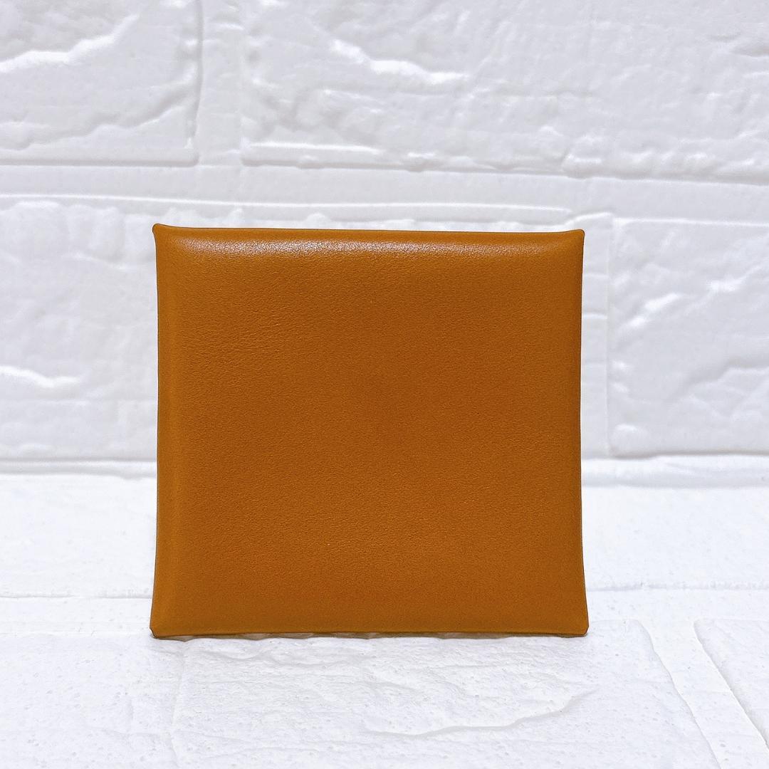 美品✨HERMES バスティア ケース ヴェルソ ブラウン×イエロー