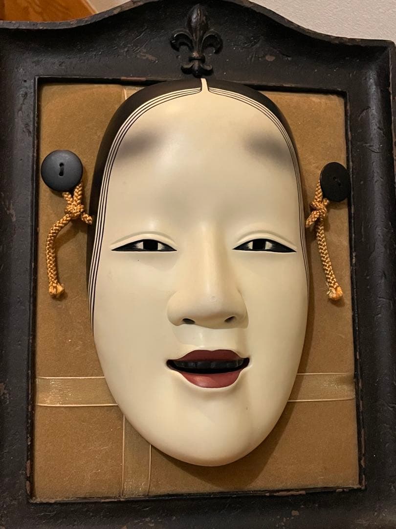 cimastone replicas 京都科学標本 能面 小面（若女）額縁付