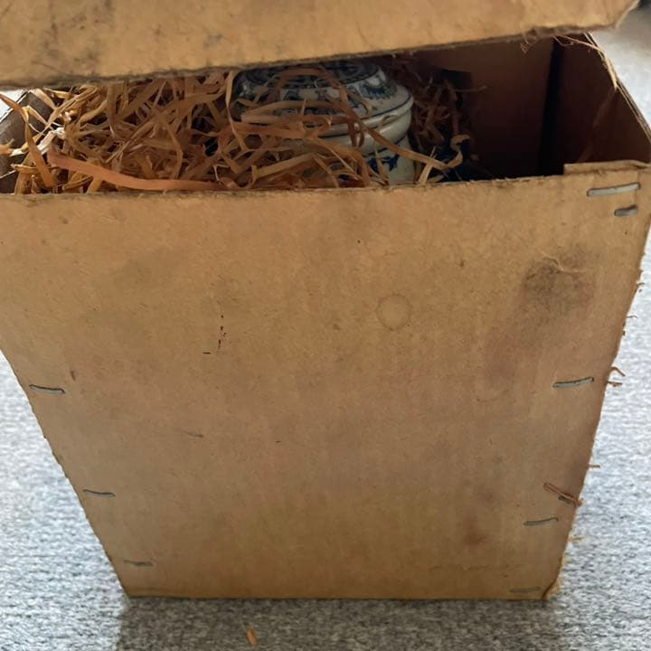 染付　中国　水差し　急須　ポット　龍　蝙蝠　福　アンティーク　China  藍