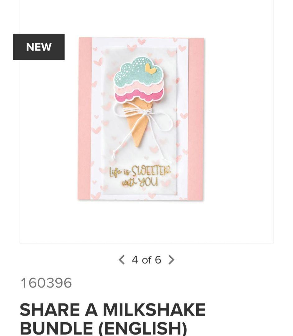 １点限り♡大人気のミルクシェイクスタンプとダイ　スタンピンアップ