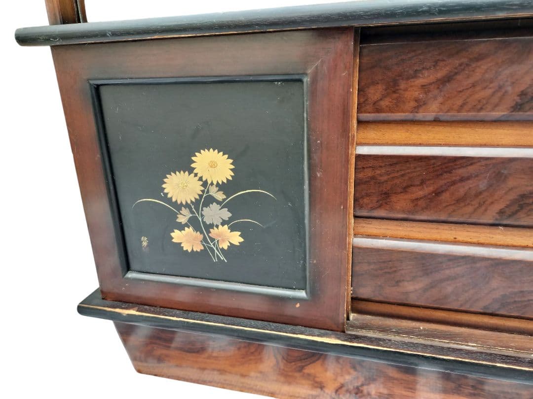 昭和レトロ　茶箪笥　木製収納キャビネット　ヴィンテージ