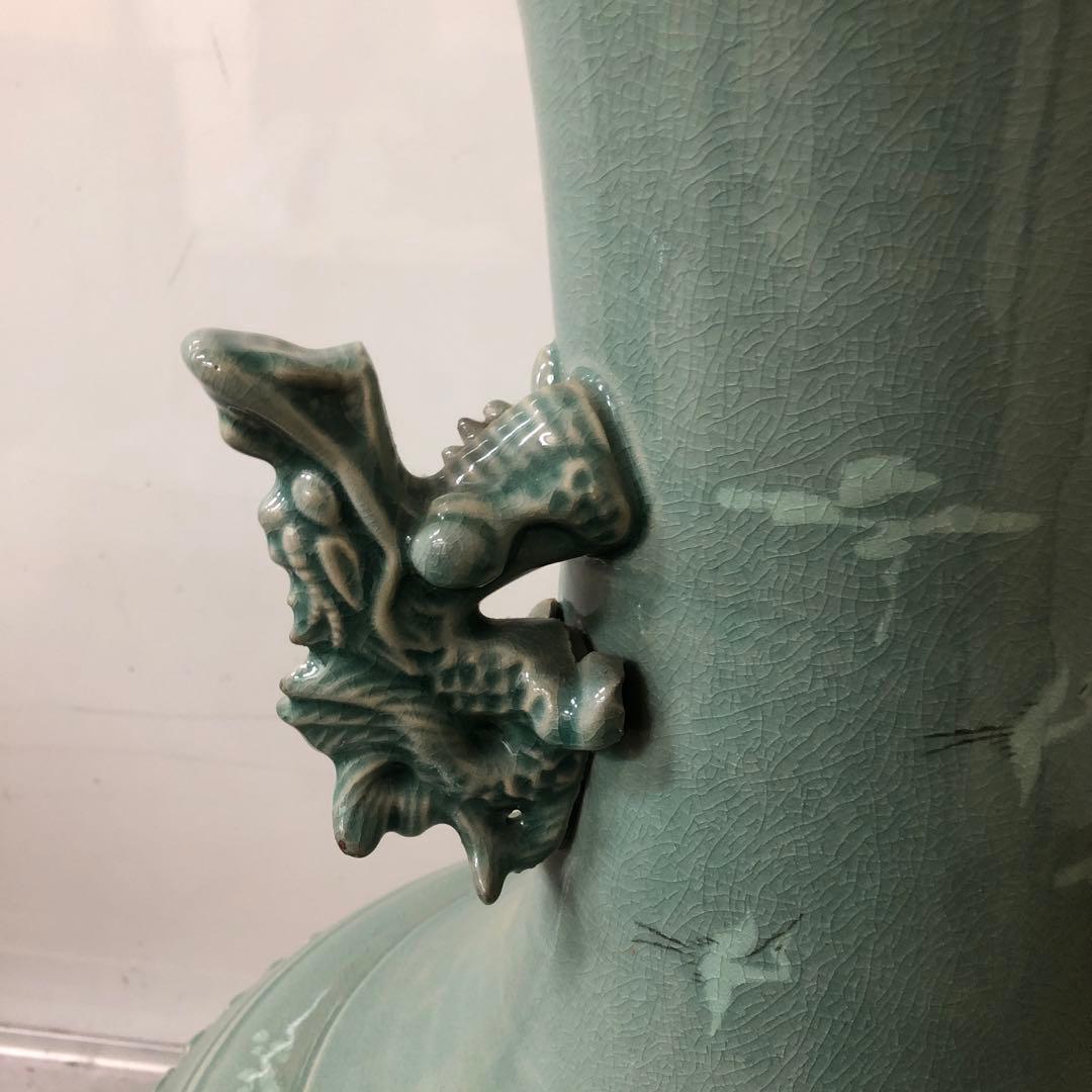 ☆送料込☆ 芸元作　青磁　壺