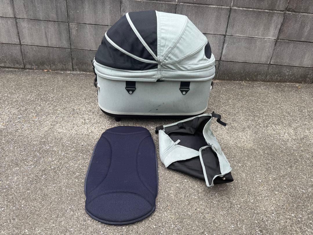 エアバギーコット　ラージサイズ　ドーム3 とカゴとマット2枚の4点セット