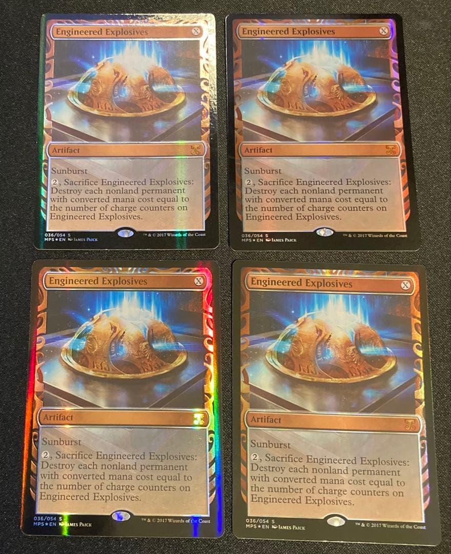 MTG 英語版　仕組まれた爆薬　MPS Foil マスターピース　4枚セット